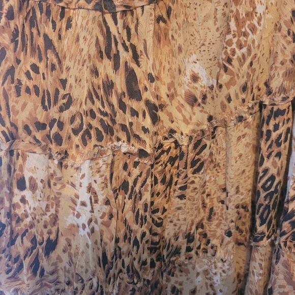 Cotton Animal Print Maxi Skirt - Picture 5 of 5